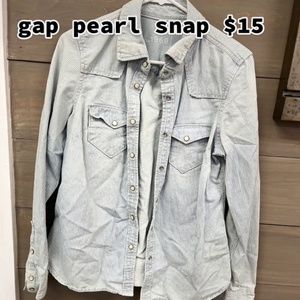 GAP PEARL SNAP
